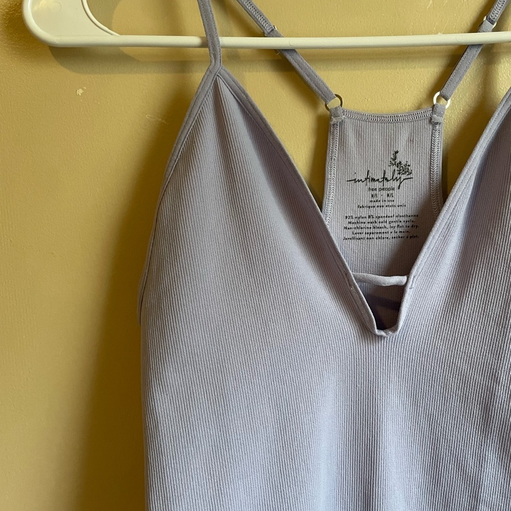 Intimately Free Free People Move Along Ribbed
Lilac Purple Bodysuit sz m/L - Picture 5 of 8